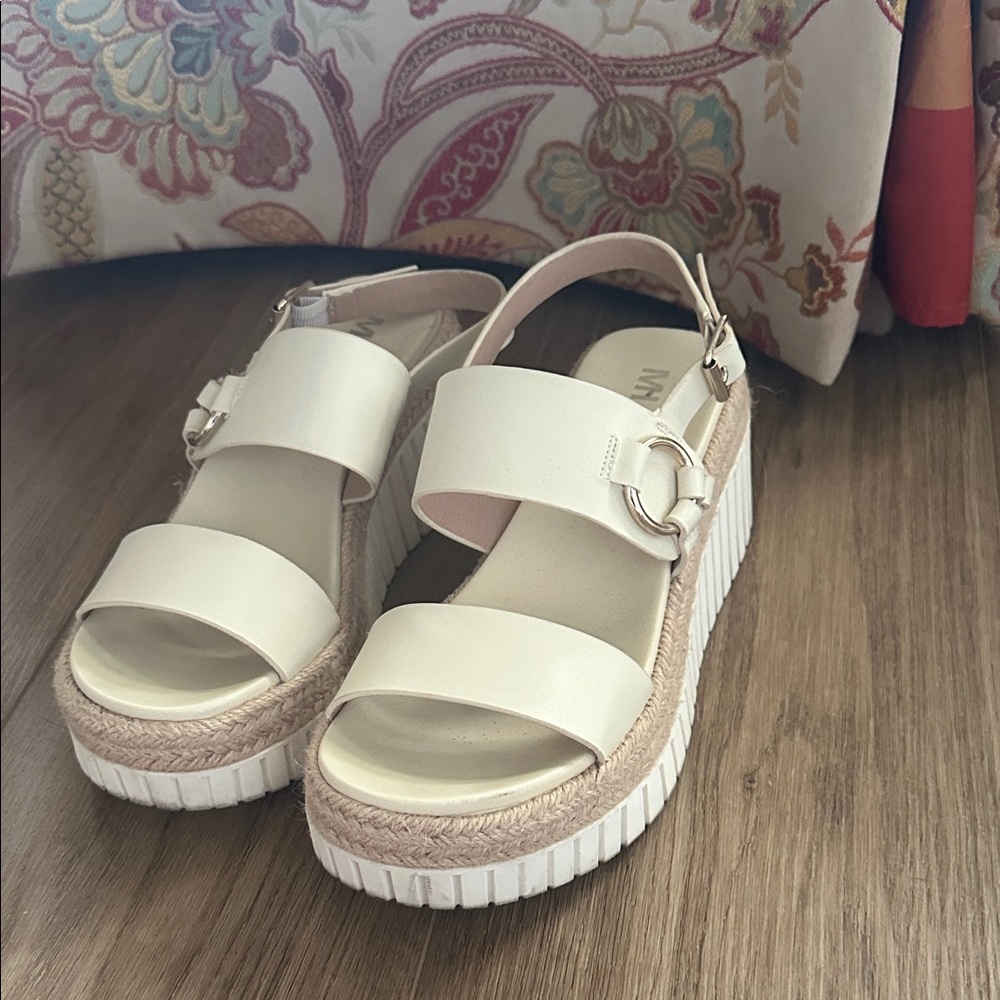 MIA Cream Platform Sandals